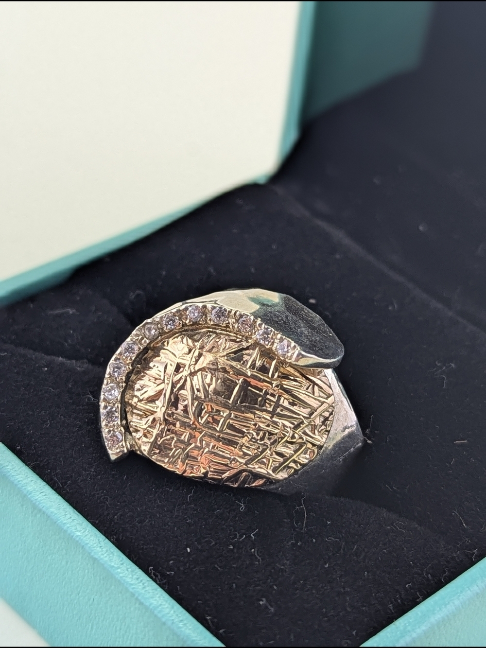 ✨ B. Sampson Artisan Mixed Metal Ring 14K Gold & .925 Sterling Silver Ring ✨ - Picture 3 of 9